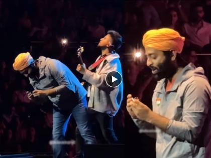 Arijit Singh started cutting his nails while performing in live concert trolled by netizens Video viral | लाईव्ह कॉन्सर्टमध्येच नखं कापायला लागला अरिजीत सिंग, नेटकऱ्यांनी केलं ट्रोल; Video व्हायरल