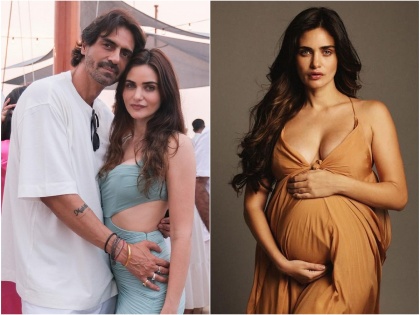Arjun rampal ready to welcome his 4 child his girlfriend gabriella demetriades announces second pregnancy with maternity shoot pic | वयाच्या ५० व्या वर्षी चौथ्यांदा बाबा बनणार अर्जुन रामपाल, लग्न न करता गॅब्रिएला होणार दुसऱ्यांदा आई