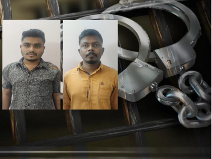 Handcuffs to two who demanded ransom for snatching student's mobile phone | पोलीस दिसले अन् फासे पलटले; विद्यार्थ्यांना लुटून मोबाईलसाठी खंडणी मागणाऱ्या दोघांना बेड्या