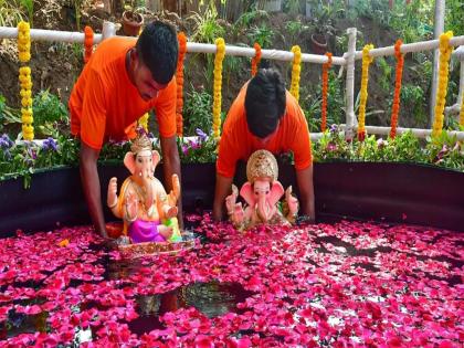 250 artificial lakes for Ganesh idol immersion! Fertilizer will be made from Nirmala | गणेशमूर्ती विसर्जनासाठी २५० कृत्रिम तलाव! निर्माल्यापासून बनवणार खत