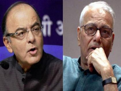 Jaitley would not have been a minister; Yashwant Sinha's rebuttal; Grandmother: Debate between former Finance Minister |  ...तर जेटली मंत्री झाले नसते, यशवंत सिन्हा यांचा पलटवार; आजी - माजी अर्थमंत्र्यांतील वाद सुरूच