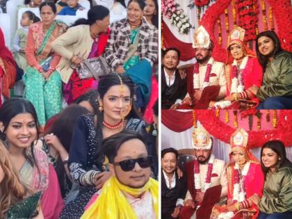 indian idol 12 arunita kanjilal attends winner pawandeep rajan sister wedding | भाई चल क्या रहा हैं? पवनदीपच्या बहिणीच्या लग्नात कुटुंबाप्रमाणे वावरत होती अरुणिता; video होतोय व्हायरल