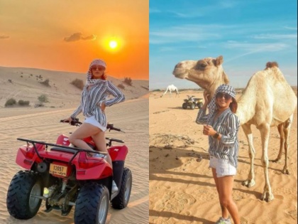 Actress Arya Vora traveled to Dubai, flew in a private plane and boat, look at her photos once! | अभिनेत्री आर्या वोराने केली दुबईची सफर, फिरली खाजगी विमान आणि बोटीतून, एकदा तिचे फोटो बघाच !