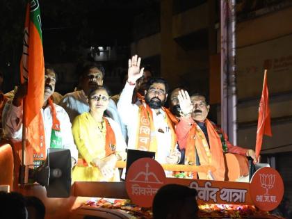 Ashirwad Yatra A show of strength by the Shiv Sena BJP grand alliance eknath shinde ashish shelar | आशीर्वाद यात्रा : शिवसेना-भाजप महायुतीचे शक्तिप्रदर्शन