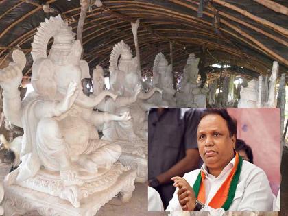 Don't step on the belly of POP's Ganesha Murtikars, stop the Mumbai Municipality's Dhadash session, Ashish Shelar is aggressive against the action | पीओपीच्या गणेशमूर्तीकरांच्या पोटावर पाय देऊ नका, मुंबई मनपाचे धाडसत्र थांबवा, कारवाईविरोधात आशिष शेलार आक्रमक