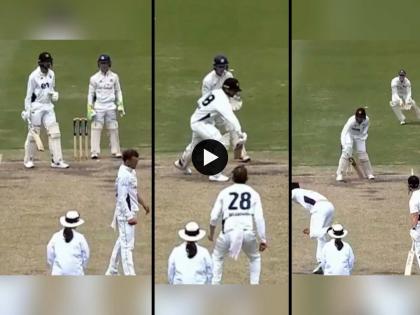 Cricket Video of Ashton Agar braves shoulder injury by batting with one hand for Western Australia in Sheffield Shield | Video: वा रे पठ्ठ्या! वेदना सहन होत नसूनही मैदानात उतरला, एका हाताने केली फलंदाजी