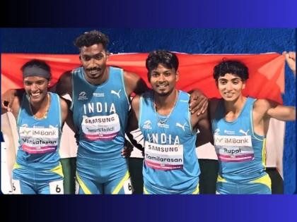 Asian Athletics Championships: India Win Gold In Mixed Relay | दक्षिण कोरियामध्ये तिरंगा फडकला, आशियाई अॅथलेटिक्स चॅम्पियनशिपमध्ये भारताला सुवर्णपदक! Asian Athletics Championships: India Win Gold In Mixed Relay | दक्षिण कोरियामध्ये तिरंगा फडकला, आशियाई अॅथलेटिक्स चॅम्पियनशिपमध्ये भारताला सुवर्णपदक!