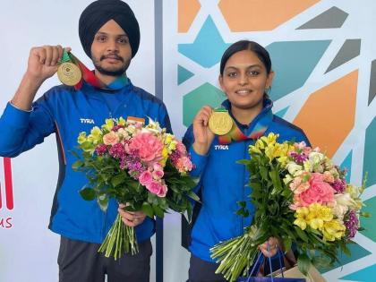 Asian Games: Another medal for India in shooting, Sarabjot Singh and Divya TS win silver | Asian Games: नेमबाजीत भारताला आणखी एक पदक, सरबजोत सिंग आणि दिव्या टीएसने जिंकले रौप्य