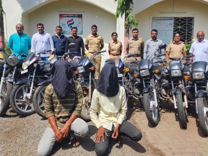 Motorcycle theft by Ashta police, 17 cars worth around seven and a half lakhs seized | Sangli: आष्टा पोलिसांनी लावला दुचाकी चोरीचा छडा, सुमारे साडे सात लाखांच्या १७ गाड्या केल्या हस्तगत