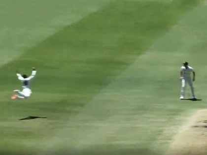 Stunning catch by Asthton agar in sheffield Shield cricket tournament | Video : ऑस्ट्रेलियन गोलंदाजाचा 'स्पायडर मॅन' झेल; फलंदाजही अवाक्