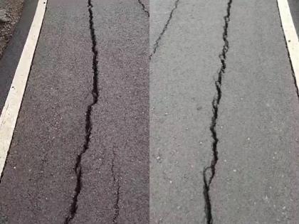 Cracks in the ramp of Atal Setu | अटल सेतूच्या रॅम्पला तडे; पाच महिन्यांतच भेगा पडल्याने कामाच्या दर्जावर प्रश्नचिन्ह