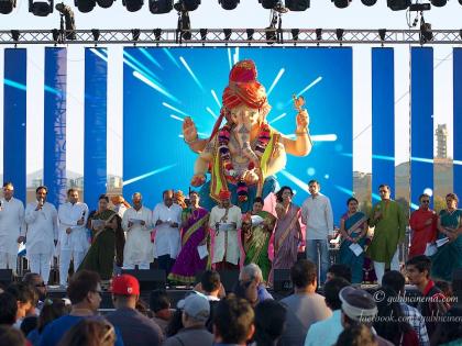 Aarti, Moraya, Moraya and Ganpati Bappa Alar, San Hoje Nagari Dumdumali | आरत्या, मोरया, मोरया आणि गणपती बाप्पाचा गजर, सॅन होजे नगरी दुमदुमली