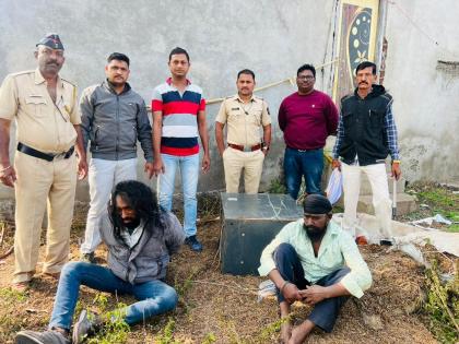 ATM thieves nabbed in Sangrampur; Two notorious accused arrested, three absconding | संग्रामपुरात एटीएम चोरणारे जालन्यात पकडले; दोन कुख्यात आरोपी अटकेत, तीन फरार 