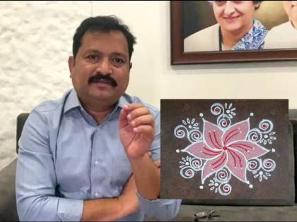 'If Rangoli doesn't bring evil power, send Kanchan Gadkari and Kalpana Pandey to the China-Pakistan border', Congress criticizes | 'रांगोळीने दुष्टशक्ती येत नसेल तर कांचन गडकरी व कल्पना पांडेंना चीन, पाकिस्तानच्या सीमेवर पाठवा', काँग्रेसची टीका