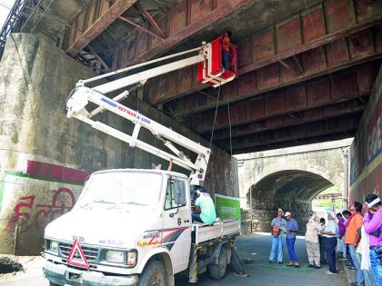 Mokshadham railway bridge reached 100 years :Railway bridge Structural audits done | मोक्षधाम रेल्वे पूल गाठतोय शंभरी : रेल्वे पुलाचे केले स्ट्रक्चरल ऑडिट