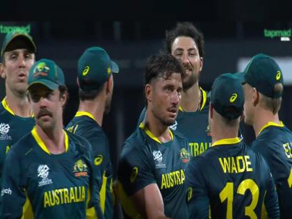  AUS vs Oman Live Match Updates Australia beat Oman by 39 runs, Marcus Stoinis score 67 not out and takes 3 wickets | AUS vs Oman : ओमानला 'एकटा बास'! मार्कस स्टॉयनिसचा सुपर शो; ऑस्ट्रेलियाची विजयी सलामी