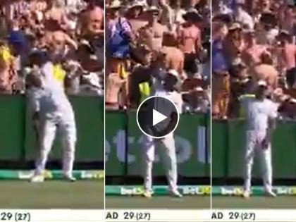 AUS vs SA Live Video of South African fast bowler Kagiso Rabada dancing with fans during the live match is going viral  | AUS vs SA Live: डेव्हिड वॉर्नरनं मैदान गाजवलं अन् रबाडाने मनं जिंकली; लाईव्ह सामन्यातच प्रेक्षकांसोबत धरला ठेका