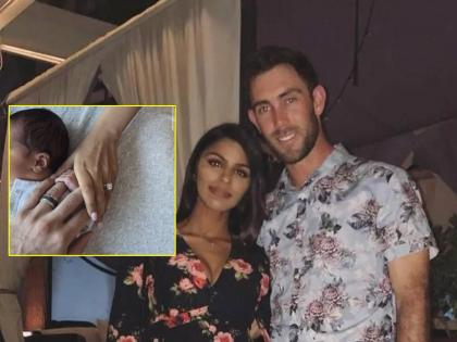 Australia's star cricketer Glenn Maxwell has become a father and his wife Vinnie Raman has given birth to a baby boy | Glenn Maxwell : नव्या पाहुण्याचं आगमन! ग्लेन मॅक्सवेल झाला बाबा; पत्नी विनीनं रमननं दिली खुशखबर