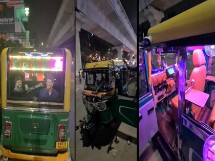 Bangalore Hi-Tech Auto Rickshaw: Wifi, AC, Music System, Glass Doors; This auto is no less than a luxury car | Hi-Tech Auto Rickshaw: वायफाय, AC, म्युझिक सिस्टीम, काचेचे दरवाजे; लक्झरी कारपेक्षा कमी नाही 'हा' ऑटो...