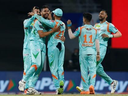 IPL 2022 SRH vs LSG Live Updates KL Rahul led Lucknow Super Giants beat Kane Williamson led Sunrisers Hyderabad Avesh Khan Deepak Hooda Rahul Tripathi | Avesh Khan KL Rahul, IPL 2022: लखनौचा विजयाचा 'आवेश'! शेवटच्या षटकात केला हैदराबादचा पराभव