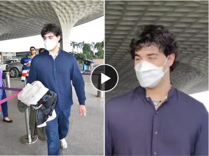 Akshay kumar son aarav bhatia stopped by security at mumbai airport entry gate video goes viral on internet | Akshay Kumar Son: अक्षय कुमारचा मुलगा आरवला सुरक्षारक्षकाने एअरपोर्टवर रोखलं, व्हिडीओ व्हायरल