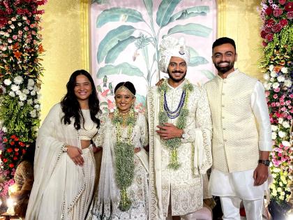 Indian Cricketer Axar Patel gets married to fiancée Meha Patel on 26th January just after KL Rahul Athiya Shetty ties knot | Axar Patel Marriage: प्रेमाच्या पिचवर भारतीय फिरकीपटूची पडली विकेट, अक्षर पटेलचा थाटामाटात झाला विवाह