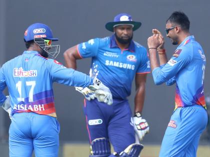 IPL 2021, MI vs DC Live Updates : Axar Patel terrific spell 3/21 & Avesh Khan 3/15, Mumbai Indians 129/8 in 20 overs | IPL 2021, MI vs DC Live Updates : मुंबई इंडियन्सच्या प्ले ऑफच्या स्वप्नांचा होणार चुराडा?; दिल्लीच्या गोलंदाजांनी केलीय कमाल