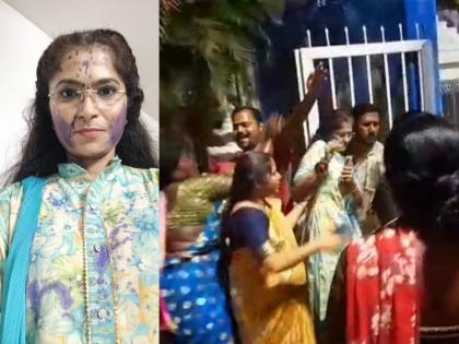 Ayodhya Pol of the Uddhav Thackeray group was beaten up and throwing ink in Thane | ठाण्यात पुन्हा राजकारण पेटलं; ठाकरे गटाच्या अयोध्या पोळ यांना शाईफेक करत मारहाण