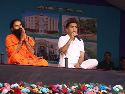 if you do not want disease do yoga baba ramdev appeal to govekar in panjim | रोग नको तर योग करा; रामदेव बाबांचे गोवेकरांना आवाहन 