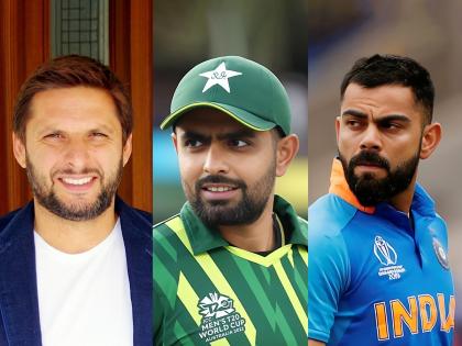 Former Pakistan captain Shahid Afridi has chosen the match-winner and player with more class between Virat Kohli and Babar Azam | विराट कोहली अन् बाबर आजम यापैकी कोण दमदार? शाहिद आफ्रिदीने पाकिस्तानी कर्णधाराला दाखवला आरसा 