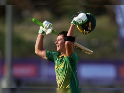 Dewald Brevis, now holds the record for most runs in a single U-19 World Cup over taking Shikhar Dhawan's 505 runs  | Dewald Brevis, U19 World Cup : 'बेबी एबी'चा मोठा पराक्रम; मोडला १८ वर्ष शिखर धवनच्या नावावर असलेला विश्वविक्रम!