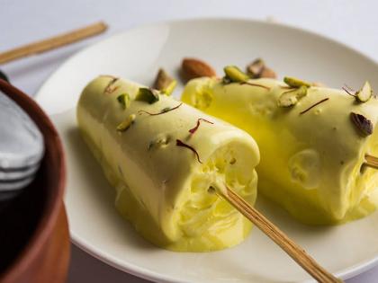 Healthy recipes in marathi how to make healthy and tasty almond milk kulfi or badam dudh kulfi | उन्हाळ्यासाठी हेल्दी आणि टेस्टी 'बदाम आणि दुधाची कुल्फी'