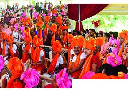 Imperial reception celebrated by the blind, disabled, the elderly | अंध, अपंग, वृद्धांनी अनुभवला शाही स्वागत सोहळा -: बागवान कुटुंबीयांचा अनोखा उपक्रम