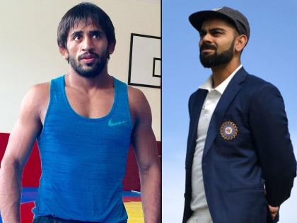 Virat Kohli 'Khel Ratna' still '0' '80' points in Bajrang Punia's account ... | भोपळा मिळूनही विराट कोहली 'खेलरत्न'; बजरंग पुनियाच्या खात्यात '80' गुण...