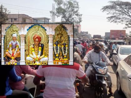 Crowd of devotees for darshan of Balumama, traffic stopped; Motorists suffer | kolhapur news: बाळूमामाच्या दर्शनासाठी भाविकांची गर्दी, वाहतुकीची कोंडी; वाहनधारक त्रस्त