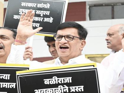 congress balasaheb thorat criticised state govt over farmers compensation in winter session of maharashtra 2023 | “शेतकऱ्यांच्या प्रश्नावर सरकार असंवेदनशील”; बाळासाहेब थोरात यांचे टीकास्त्र