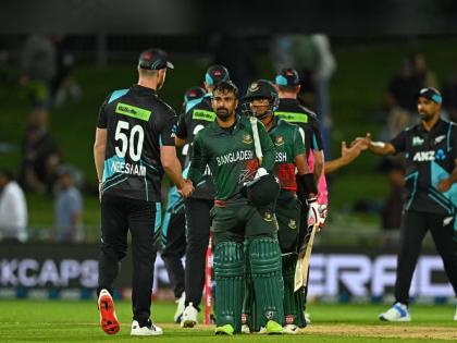 BAN vs NZ 1st T20 Historic win for Bangladesh in a history New Zealand lost in their own home in first time against bangladesh  | BAN vs NZ: बांगलादेशचा ऐतिहासिक विजय! न्यूझीलंडला त्यांच्याच घरात जाऊन चारली पराभवाची धूळ