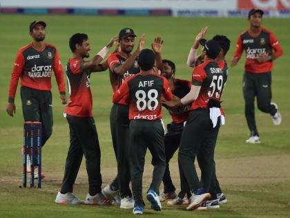 BANGLADESH WIN THEIR FIRST SERIES AGAINST AUSTRALIA IN ANY FORMAT, They defeat the visitors by 10 runs and go 3-0 up in the T20I series | इतिहास घडला; बांगलादेशनं आंतरराष्ट्रीय ट्वेंटी-२० मालिकेत ऑस्ट्रेलियावर दणदणीत विजय मिळवला!