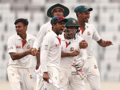 Bangladesh beats Australia in Test match, Shakib reclaims Kangaroo stuck | बांगलादेशने रचला इतिहास, बलाढ्य ऑस्ट्रेलियाला कसोटीत हरविले, शाकिब फिरकीत कांगारू अडकले