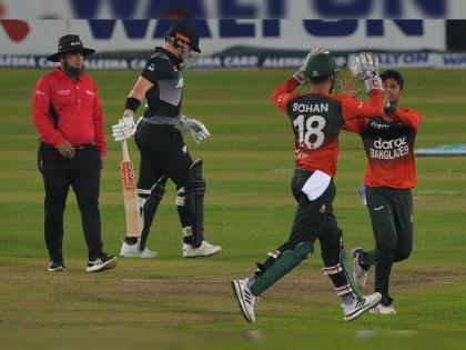 Bangladesh 4 run win in the second T20I and take a lead by 2-0 in the series, First time Bangladesh have won 8 T20Is in a calendar year | BAN vs NZ : बांगलादेशची ऐतिहासिक कामगिरी; थरारक सामन्यात न्यूझीलंडवर मिळवला विजय!