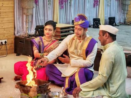 'Fire is, I will not bow down ...'; Sukh Mhanje Nakki Kay Asata Fame Uday Aka Sanjay Patil wedding video goes viral | 'फायर है मैं झुकेगा नहीं साला...'; 'सुख म्हणजे नक्की काय असतं'मधील उदयने घेतला भन्नाट उखाणा