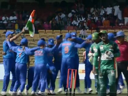 BREAKING: Team India wins the Blind Cricket World Cup 2022 defeating Bangladesh in the final at Bangalore  | Breaking : भारताच्या दृष्टिहीन संघाने ट्वेंटी-२० वर्ल्ड कप जिंकला, फायनलमध्ये बांगलादेशचा पराभव केला