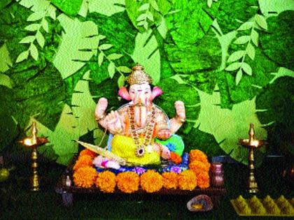 Ganapati Bappa also says; Save the saws, save the jungle | गणपती बाप्पाही म्हणतो; आरे वाचवा, जंगल वाचवा