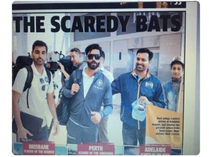 IND vs AUS: indian team is like scaredy bat, by aussie media | IND vs AUS : भारताचा संघ घाबरट वटवाघुळासारखा, ऑस्ट्रेलियाच्या मीडियाची 'काडी'