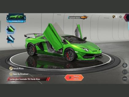 Battleground Mobile India BGMI Lamborghini For Players In New Update   | बॅटलग्राउंड मोबाईल इंडियामध्ये 8 नव्या स्किन्ससह आली Lamborghini कार; गेममध्ये आला मोठा अपडेट