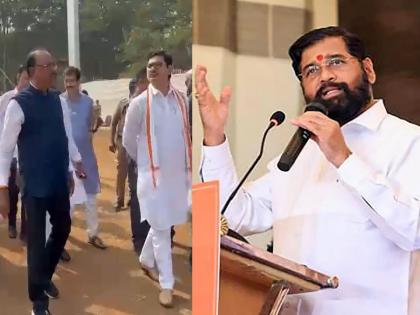 Maharashtra CM Update: Eknath Shinde sent two MLAs to review preparations for the swearing-in ceremony; These leaders of BJP, NCP are present | शिंदेंनी शपथविधीच्या तयारीच्या आढाव्याला दोन आमदार पाठविले; भाजप, राष्ट्रवादीचे हे नेते उपस्थित