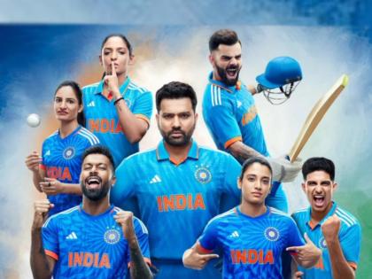  BCCI has shared photos of Indian team players Rohit Sharma, Virat Kohli, Smriti Mandhana and Harmanpreet Kaur in their new jerseys  | रोहितपासून स्मृतीपर्यंत...! नवीन जर्सीत भारतीय शिलेदारांची 'चमक', नवीन पेहरावात टीम इंडिया