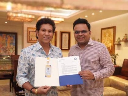  BCCI Secretary Jai Shah has given golden ticket to legend and god of cricket Sachin Tendulkar for odi world cup 2023  | वन डे विश्वचषकाचा सचिन होणार 'साक्षीदार', BCCI सचिव जय शाह यांनी दिली खास 'भेट'