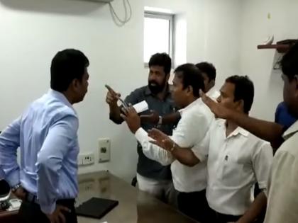 Video ... Laptops leaked on IAS officer, disclosure of baby bites | Video ... त्यामुळे IAS अधिकाऱ्यावर उगारला लॅपटॉप, बच्चू कडूंचा खुलासा