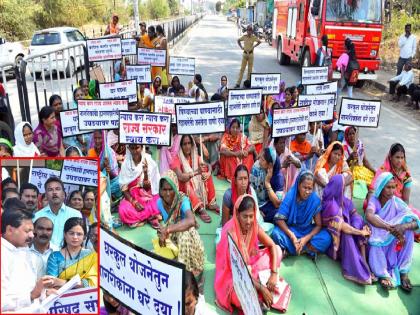 Demand to merge eight villages of gondia district with Madhya Pradesh; Public outcry march at Amgaon Tehsil office | 'ती' ८ गावे मध्यप्रदेशात विलीन करण्याची मागणी; तहसील कार्यालयावर जनआक्रोश मोर्चा